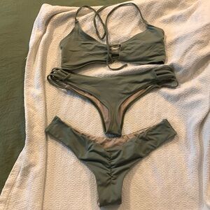 Midori green bikini set